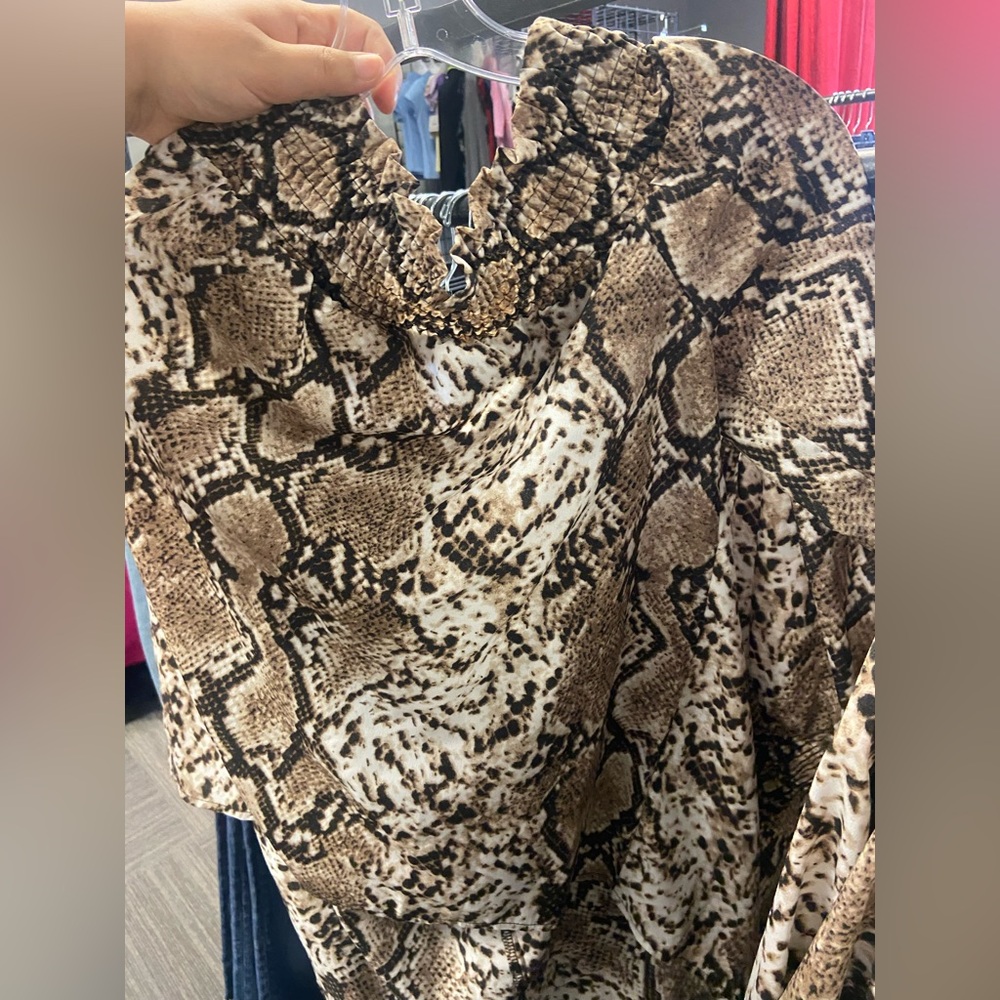 Snake Print Blouse